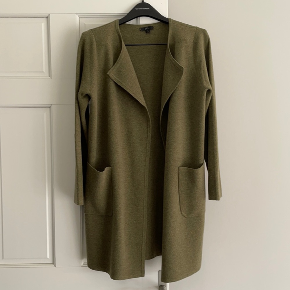 JCrew Women’s Juliette Collarless Sweater-Blazer M